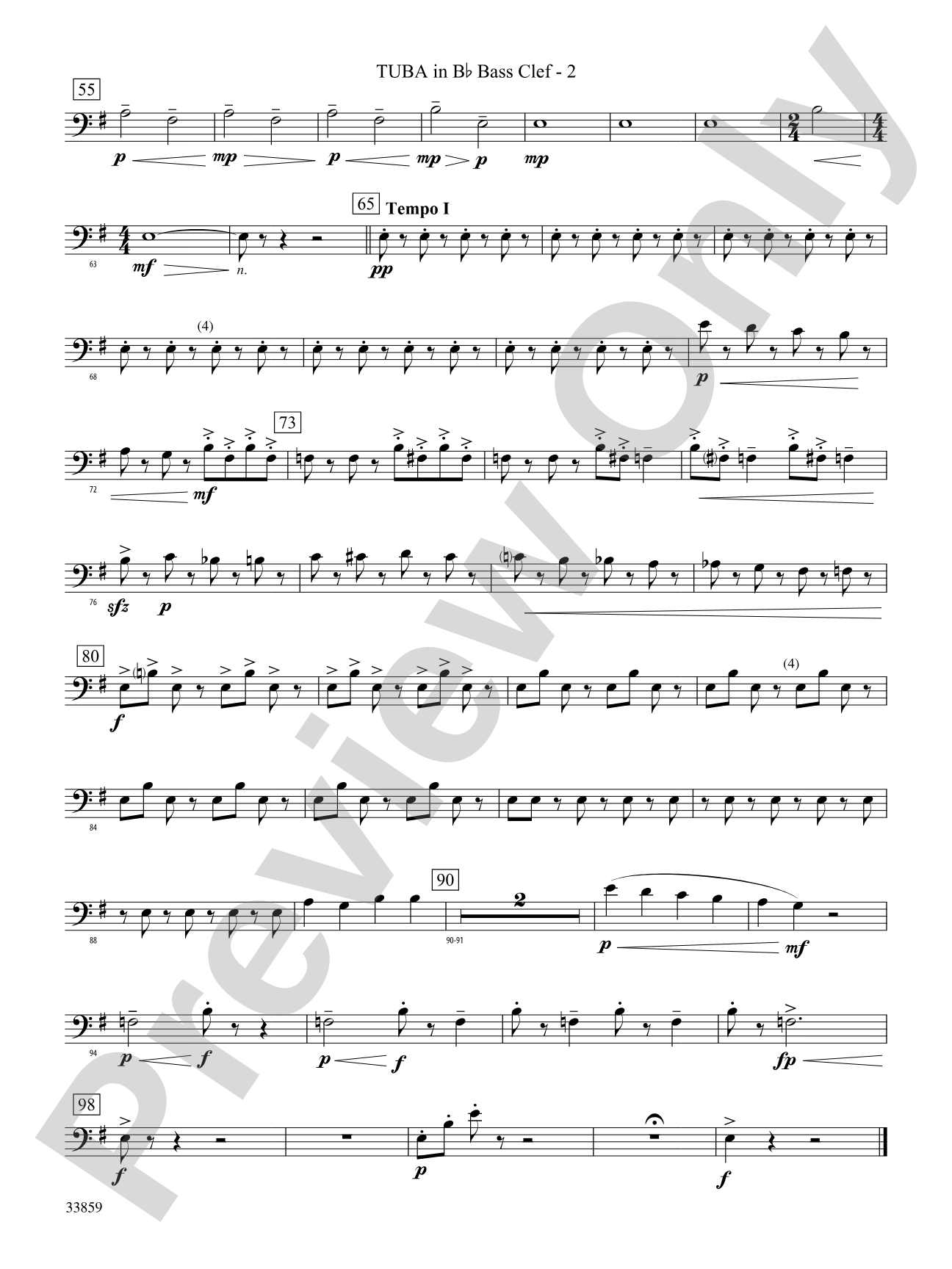 March of the Trolls: (wp) B-flat Tuba B.C.