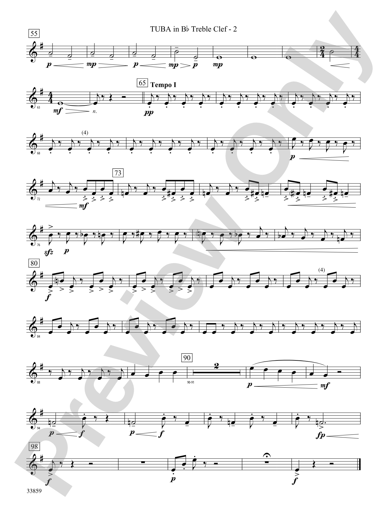 March of the Trolls: (wp) B-flat Tuba T.C.