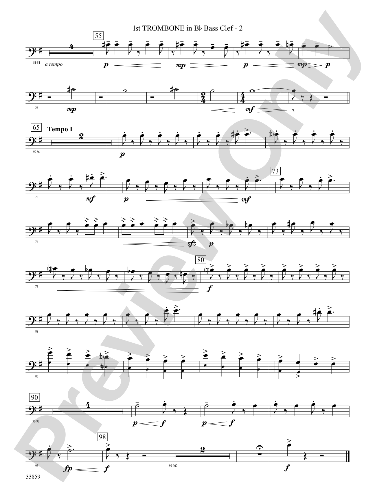 March of the Trolls: (wp) 1st B-flat Trombone B.C.