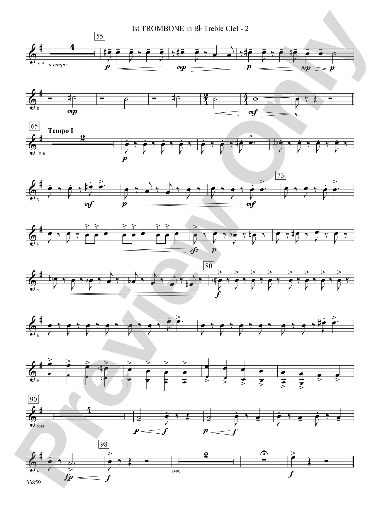 March of the Trolls: (wp) 1st B-flat Trombone T.C.