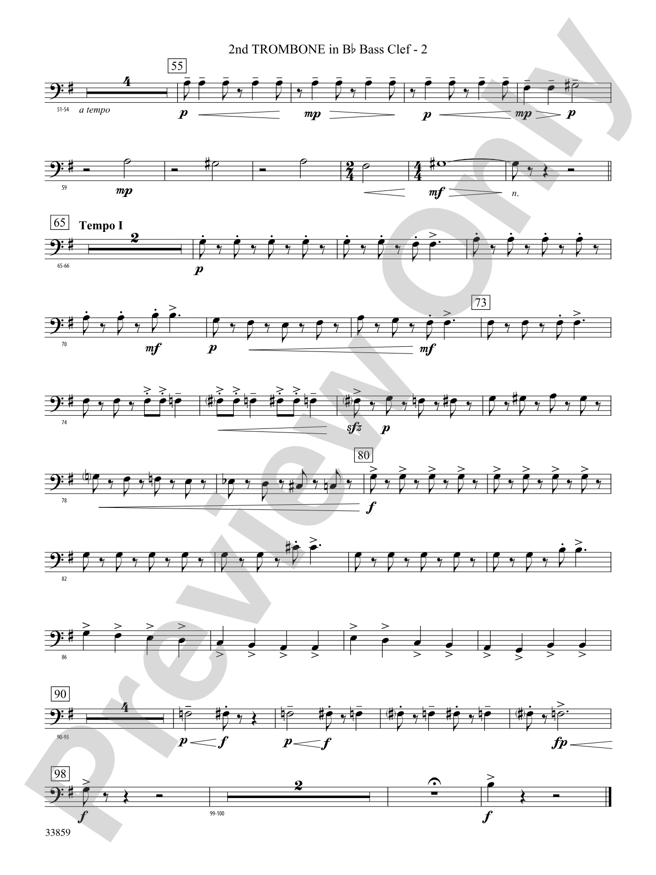 March of the Trolls: (wp) 2nd B-flat Trombone B.C.