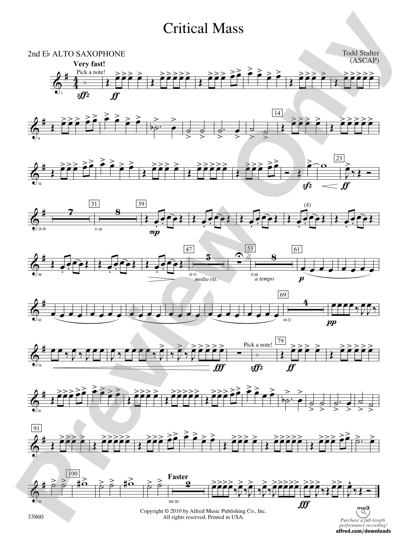 Critical Mass: 2nd E-flat Alto Saxophone