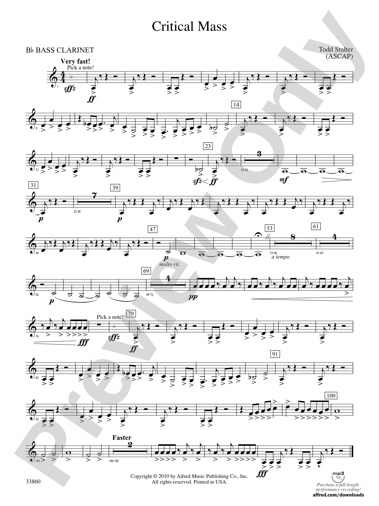 Critical Mass: B-flat Bass Clarinet