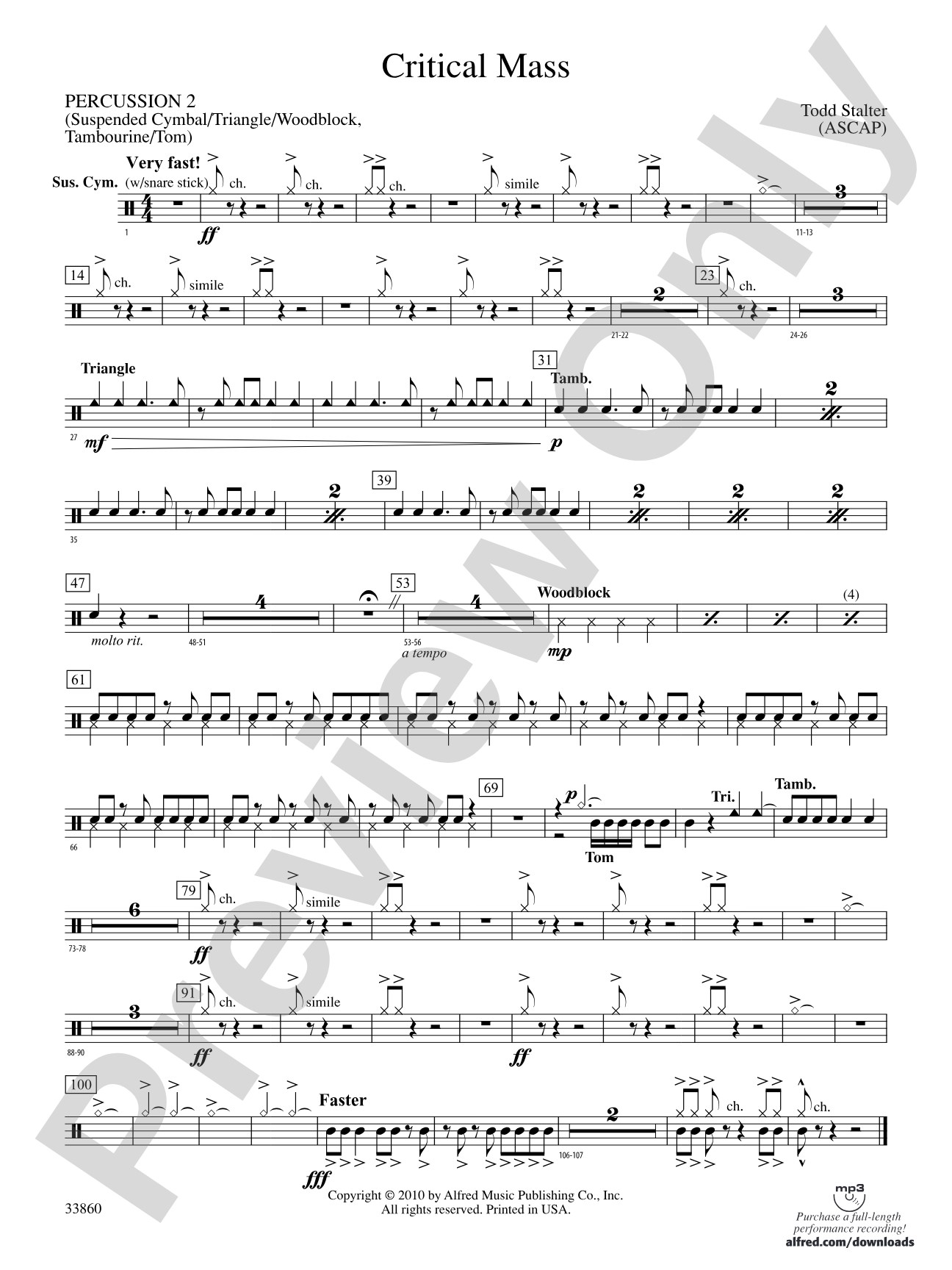 Critical Mass: 2nd Percussion