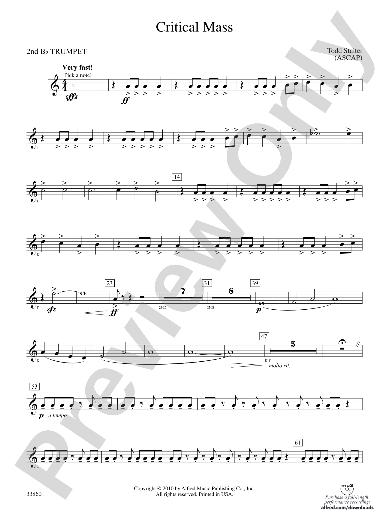 Critical Mass: 2nd B-flat Trumpet