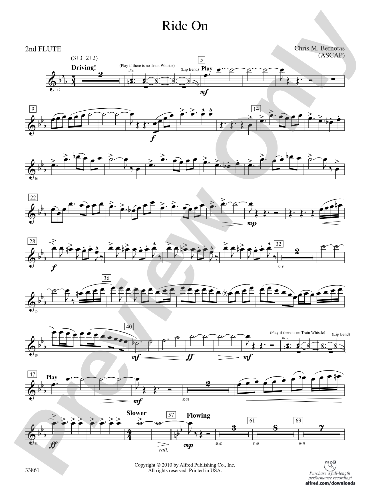 Ride On: 2nd Flute