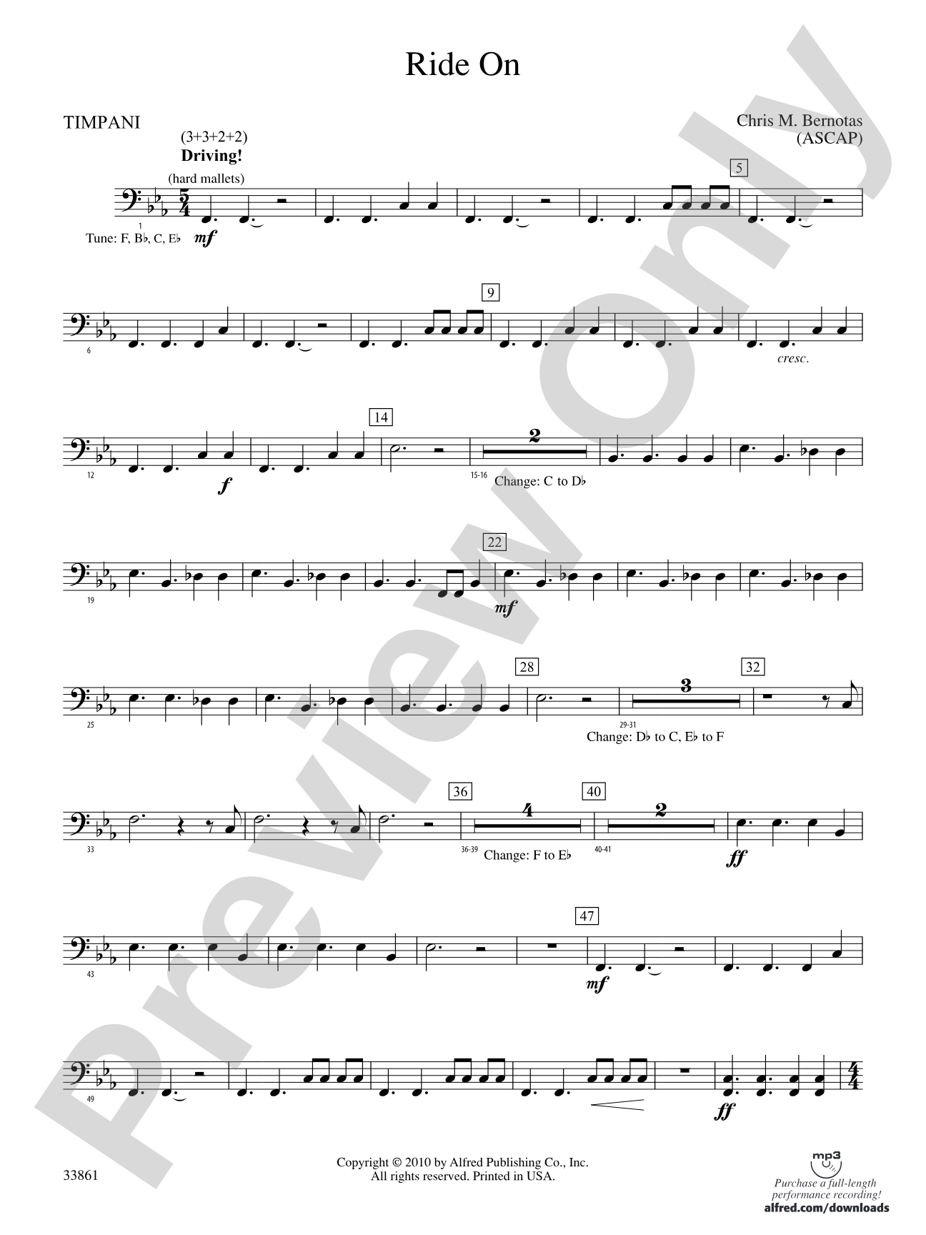 Ride On: Timpani