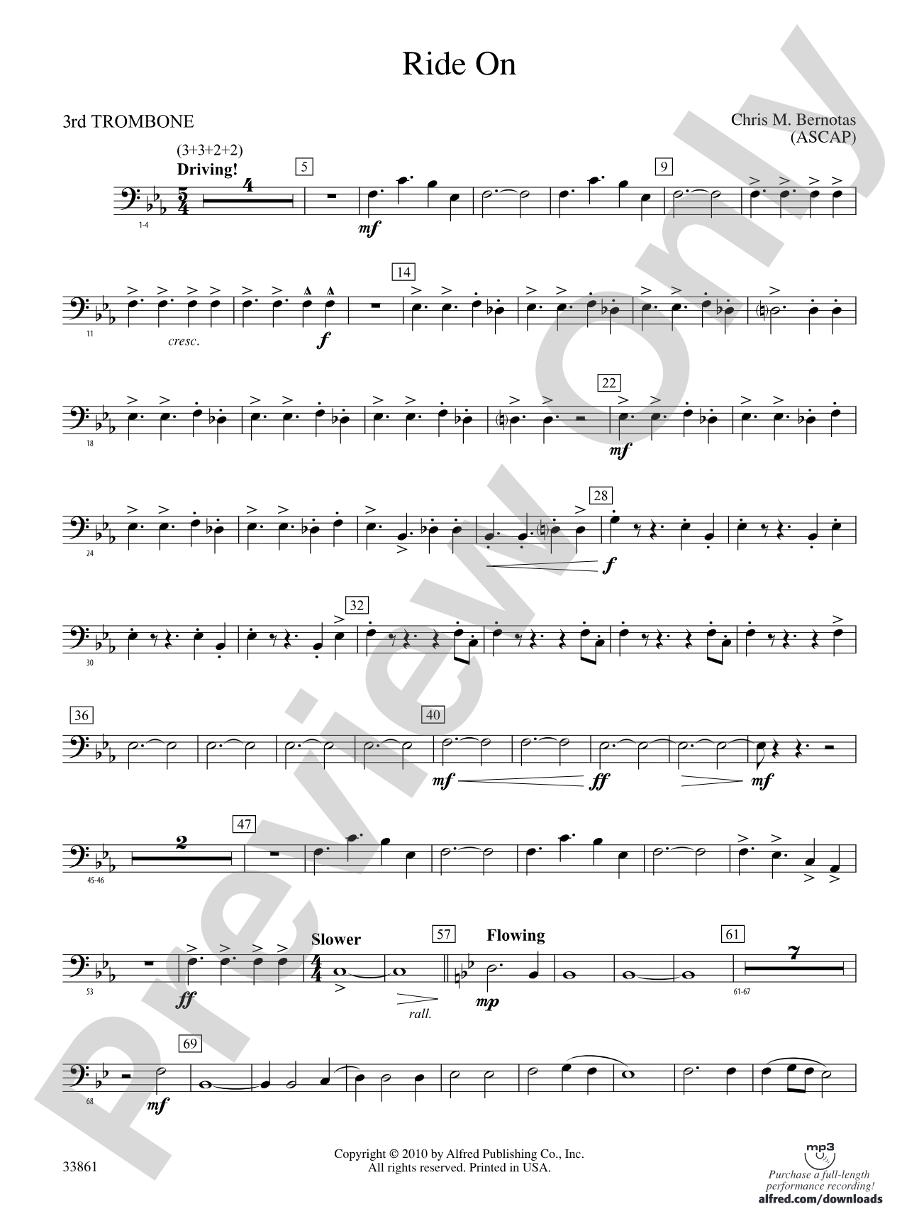 Ride On: 3rd Trombone