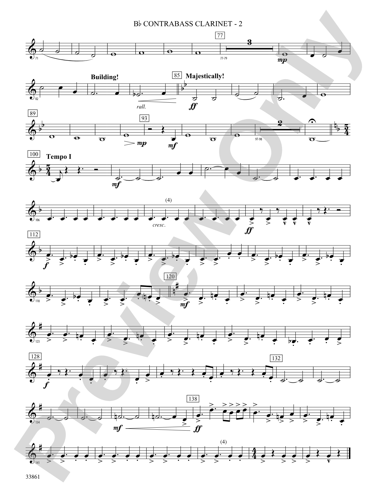 Ride On: (wp) B-flat Contrabass Clarinet
