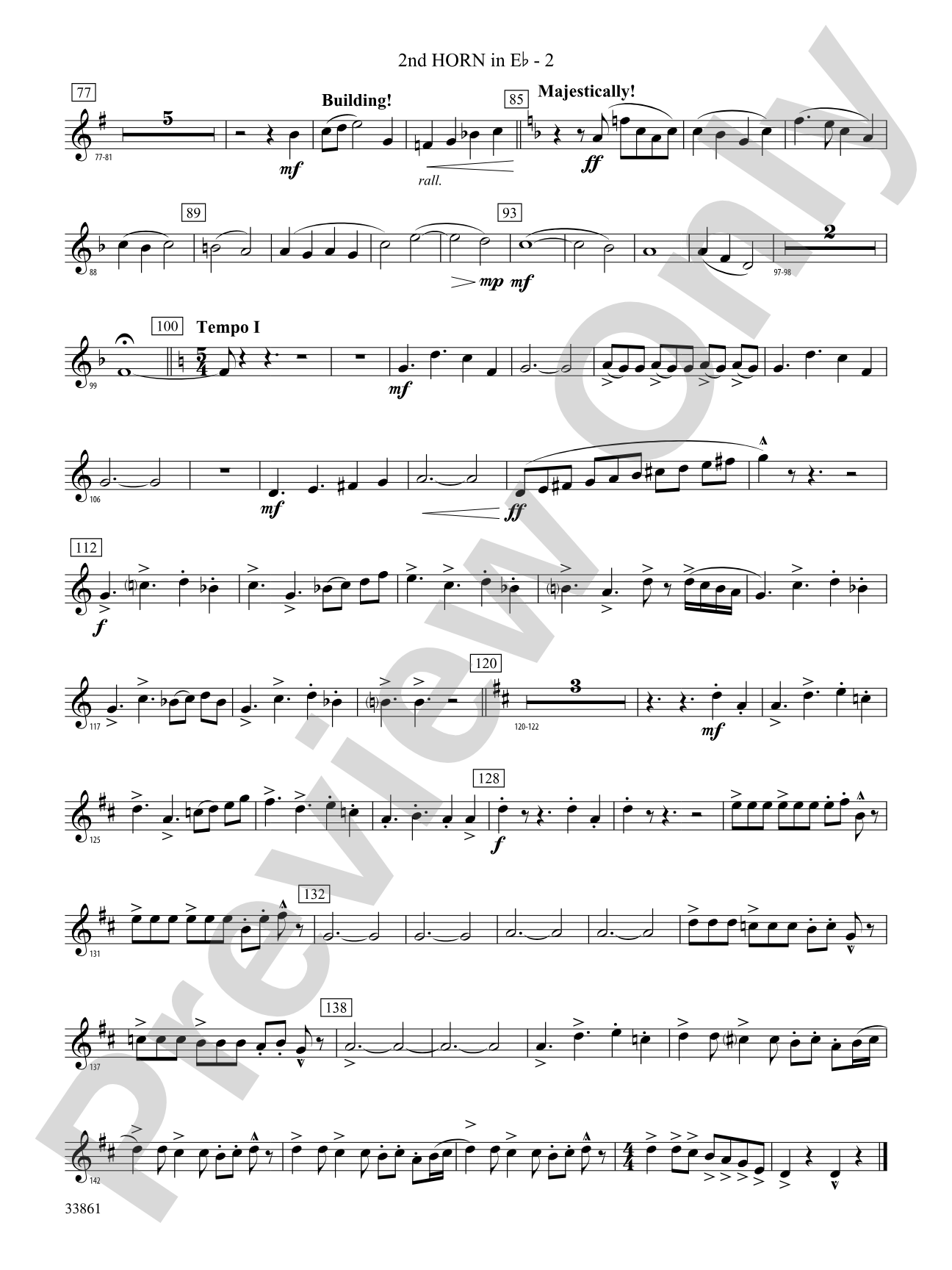 Ride On: (wp) 2nd Horn in E-flat