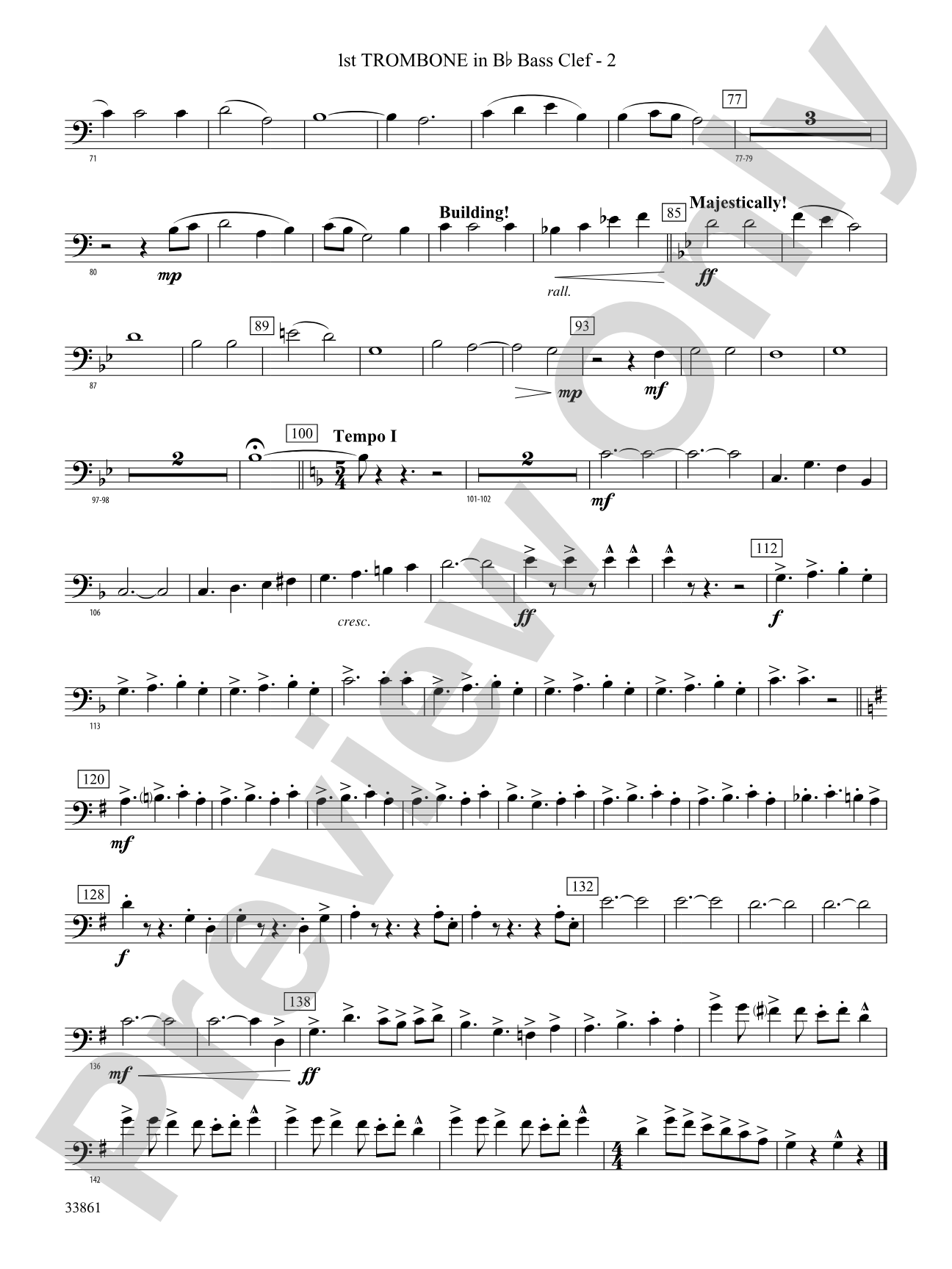Ride On: (wp) 1st B-flat Trombone B.C.