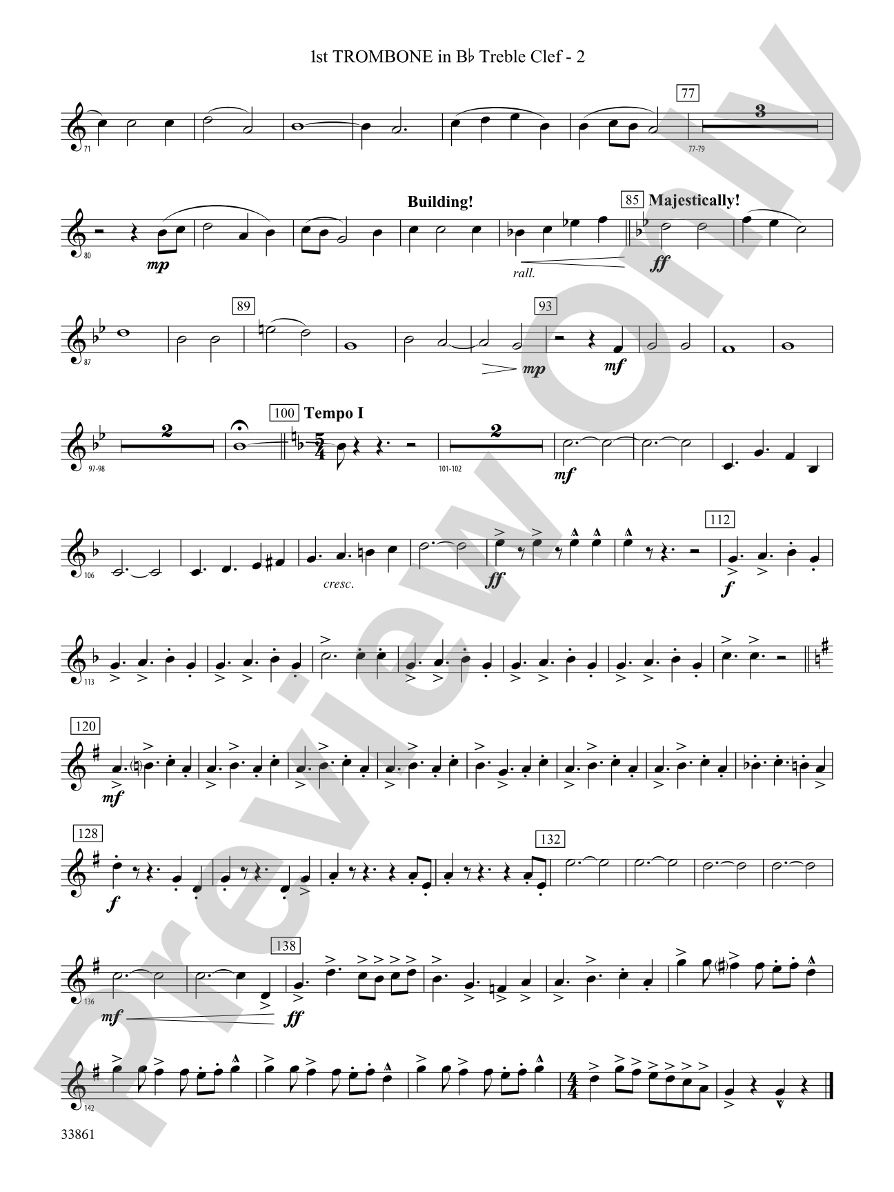 Ride On: (wp) 1st B-flat Trombone T.C.