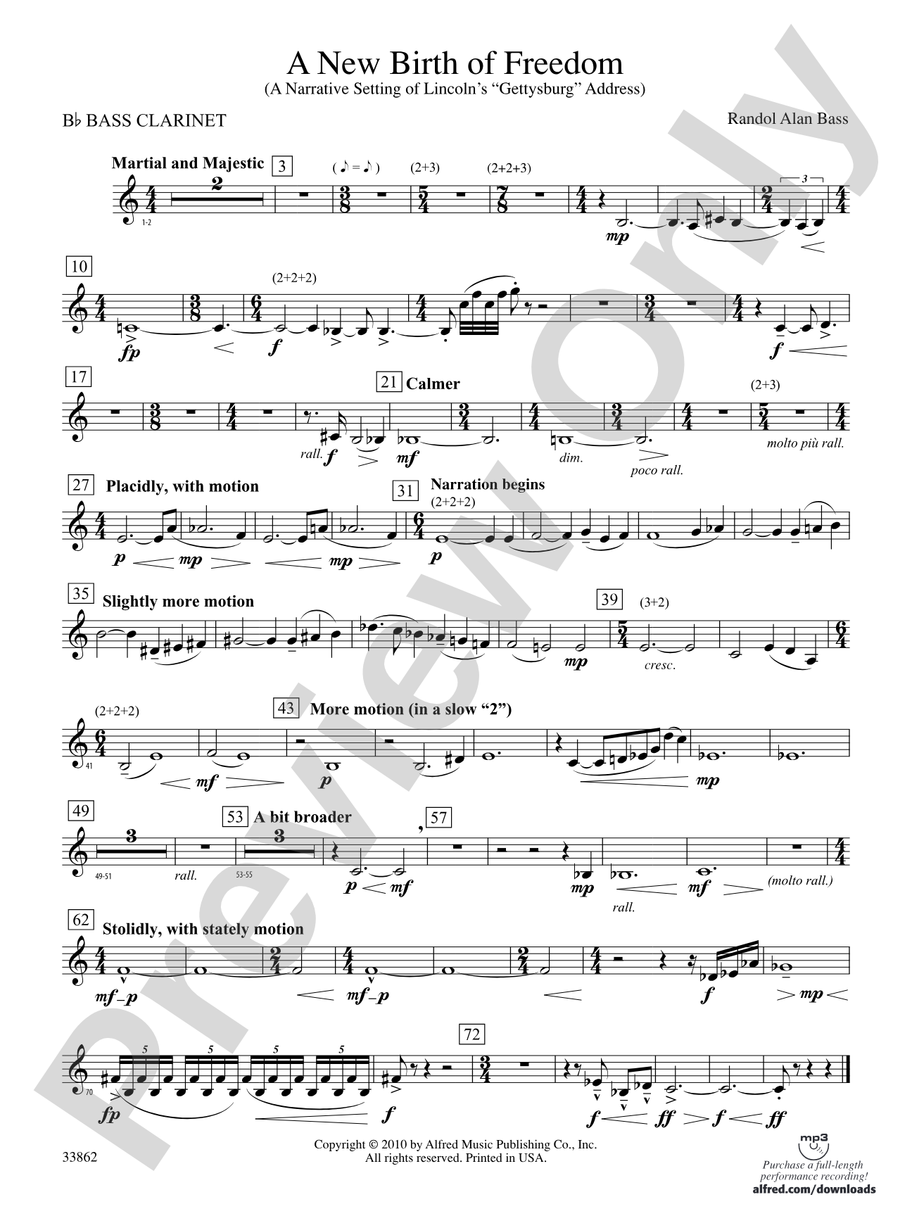 A New Birth of Freedom: B-flat Bass Clarinet