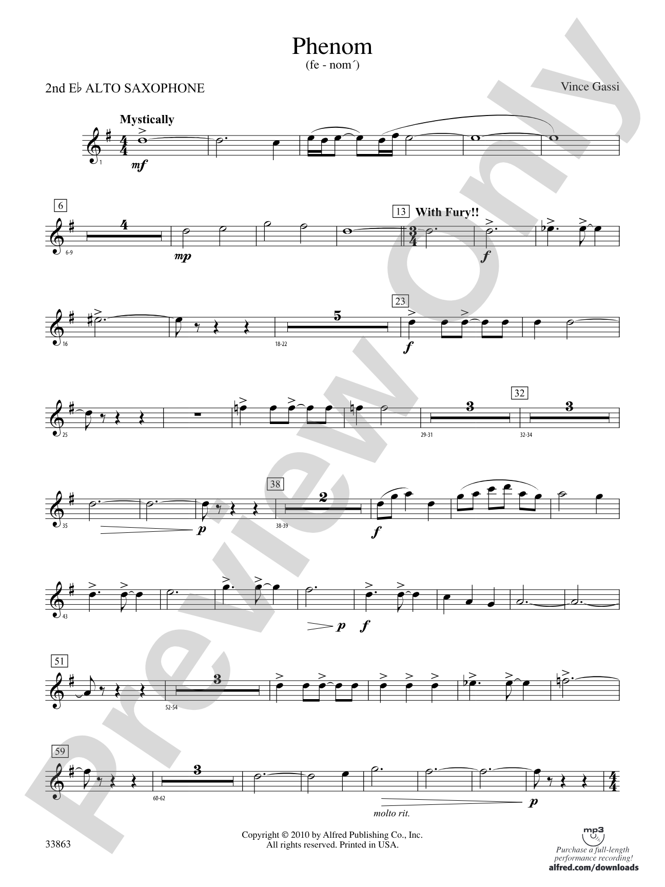 PHENOM/CB: 2nd E-flat Alto Saxophone