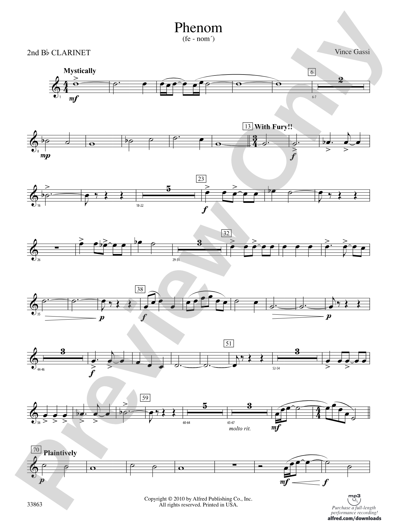 PHENOM/CB: 2nd B-flat Clarinet