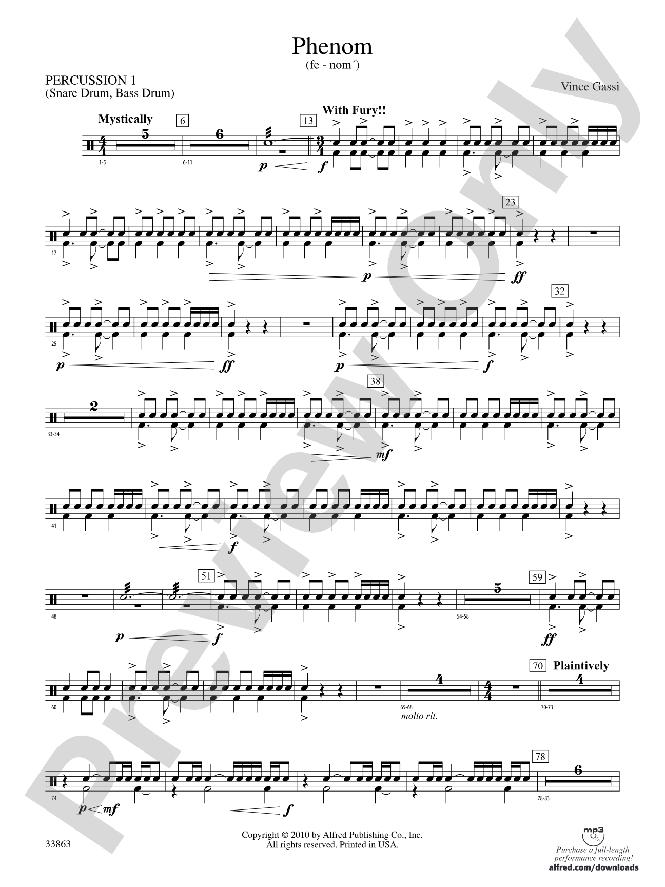 PHENOM/CB: 1st Percussion