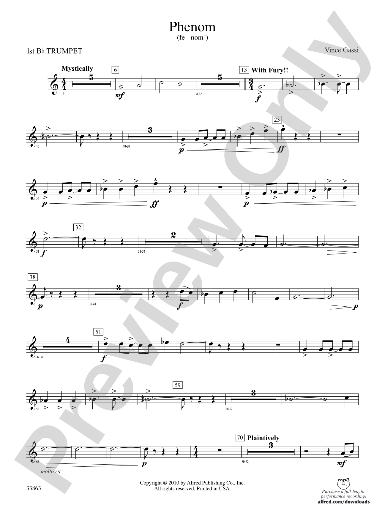 PHENOM/CB: 1st B-flat Trumpet