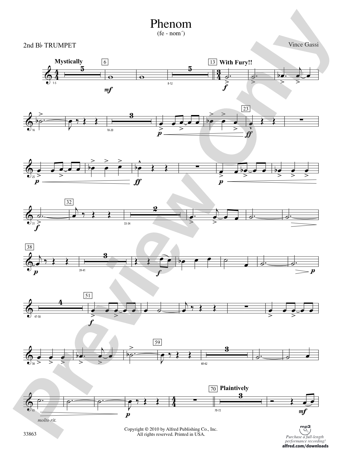 PHENOM/CB: 2nd B-flat Trumpet