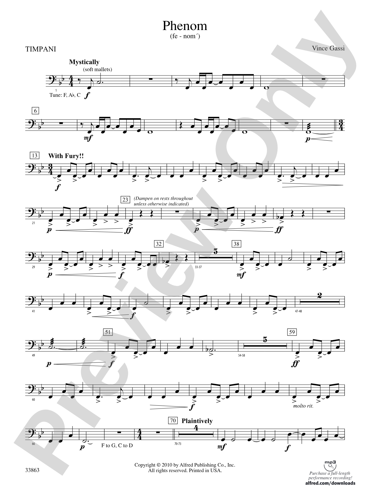 PHENOM/CB: Timpani