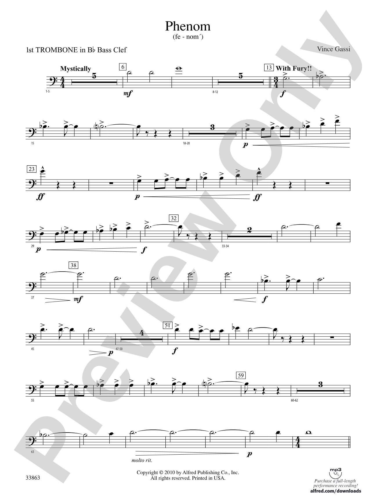PHENOM/CB: (wp) 1st B-flat Trombone B.C.