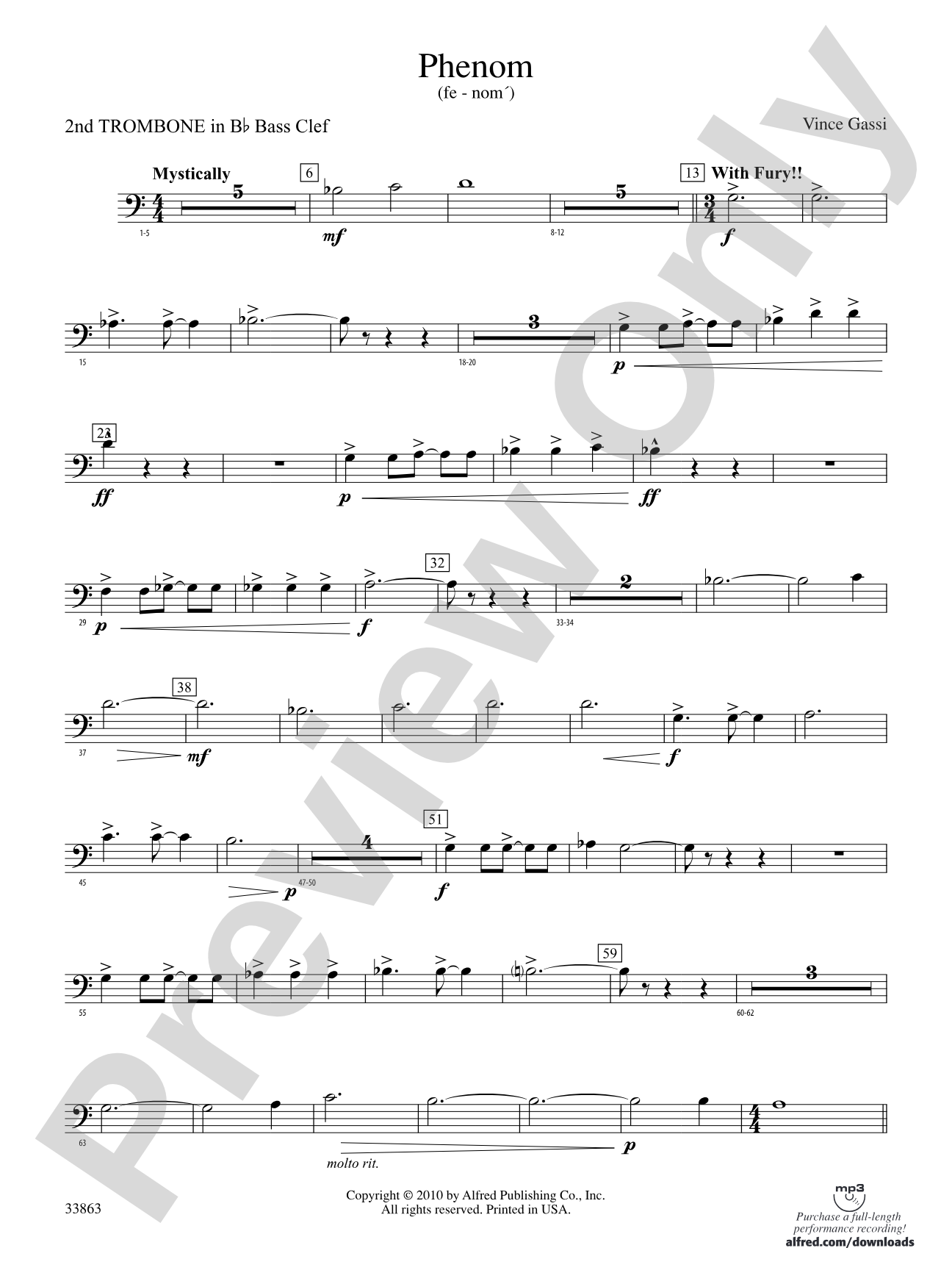 PHENOM/CB: (wp) 2nd B-flat Trombone B.C.