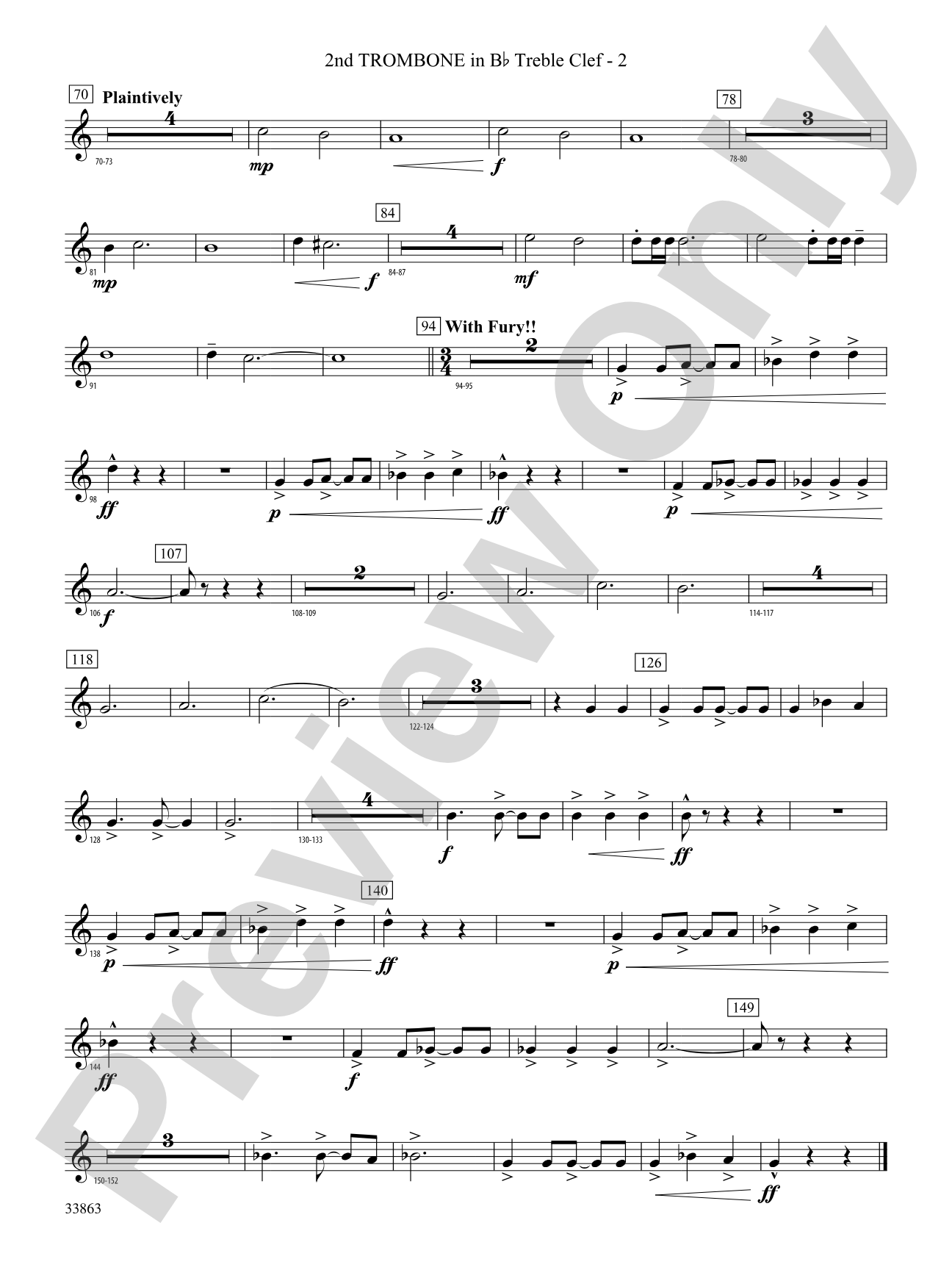 PHENOM/CB: (wp) 2nd B-flat Trombone T.C.