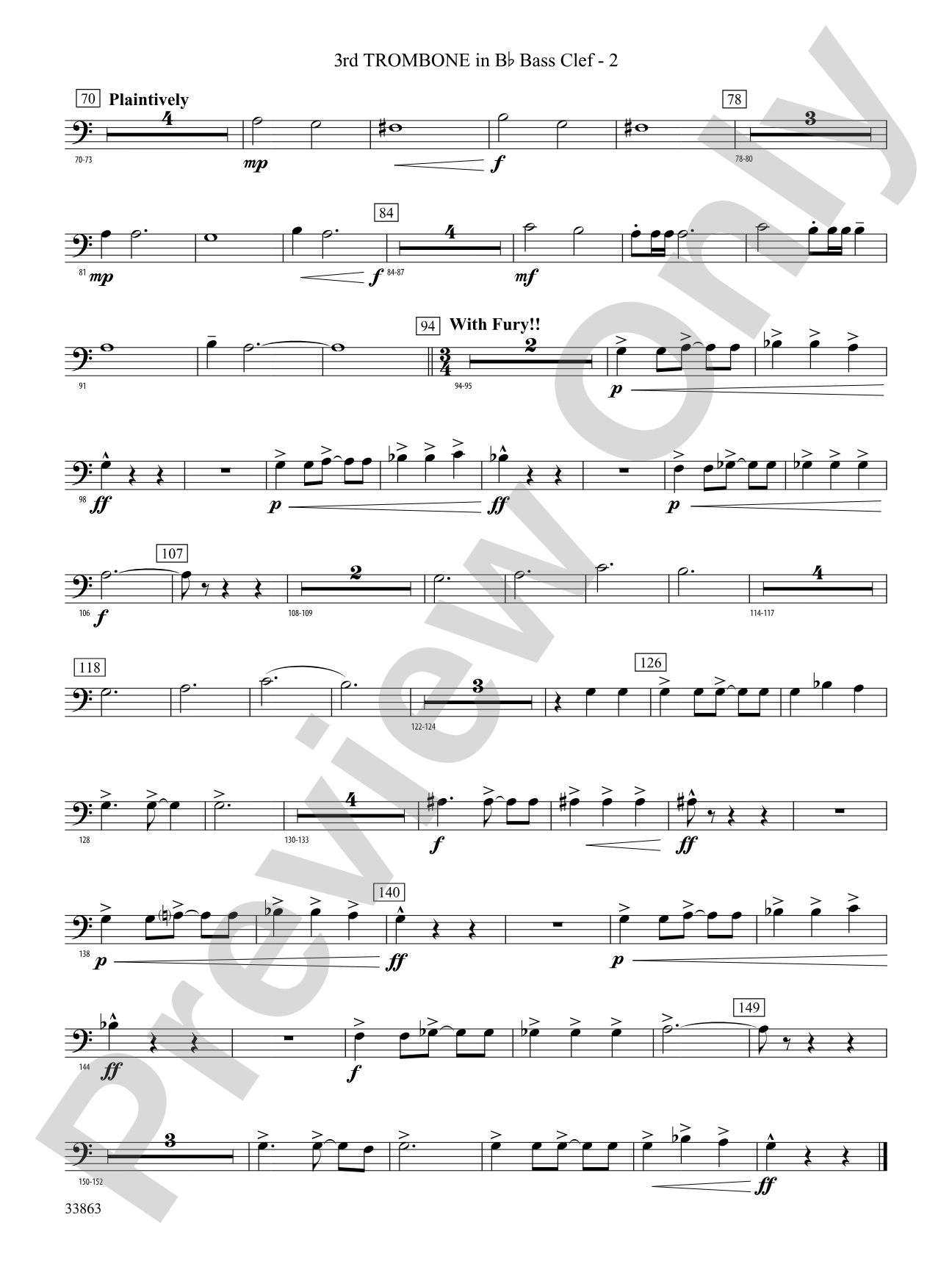 PHENOM/CB: (wp) 3rd B-flat Trombone B.C.