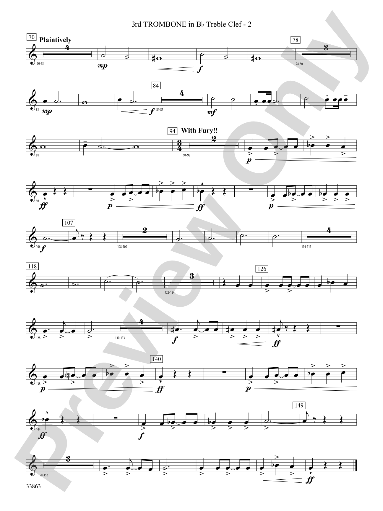 PHENOM/CB: (wp) 3rd B-flat Trombone T.C.