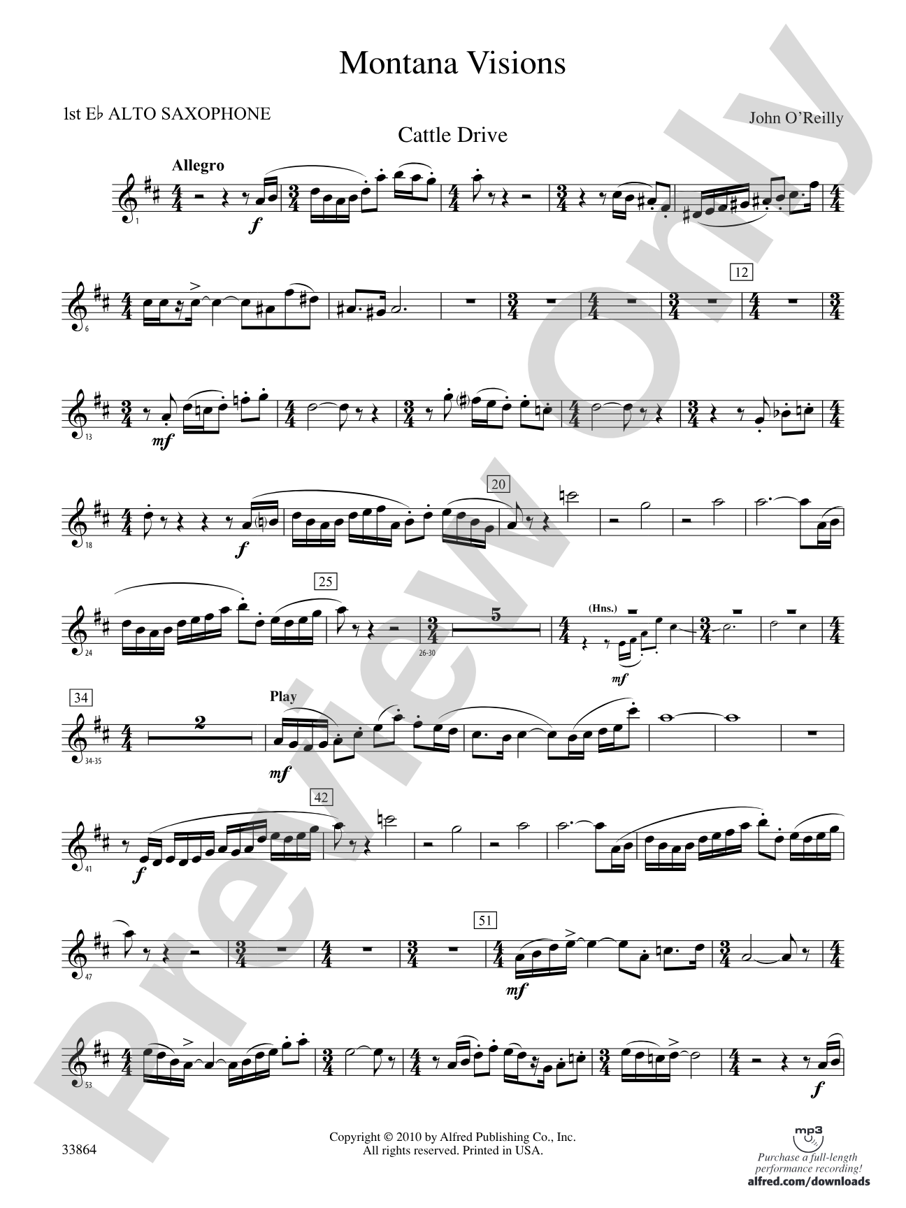 Montana Visions: E-flat Alto Saxophone