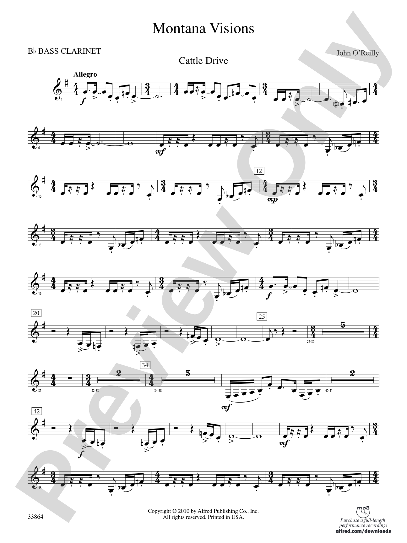 Montana Visions: B-flat Bass Clarinet