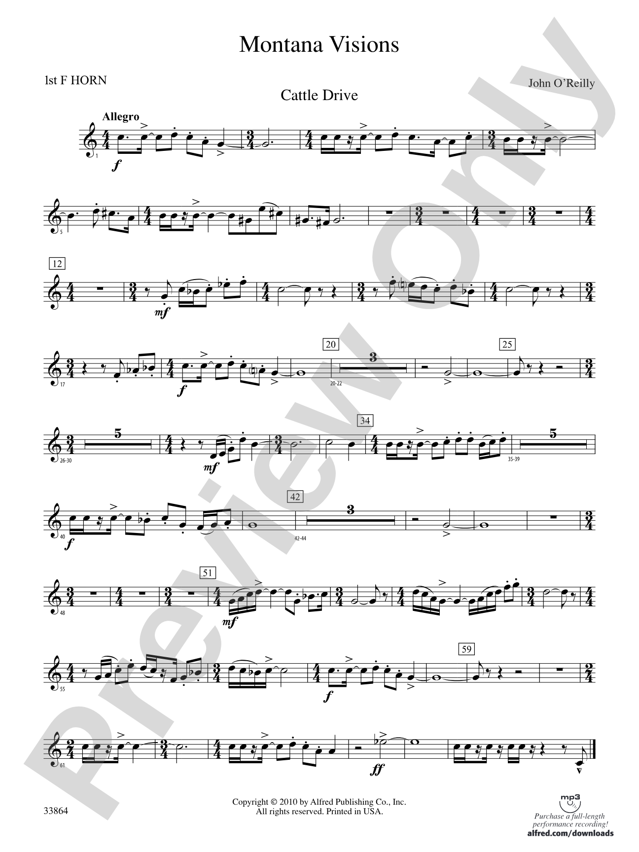 Montana Visions: 1st F Horn