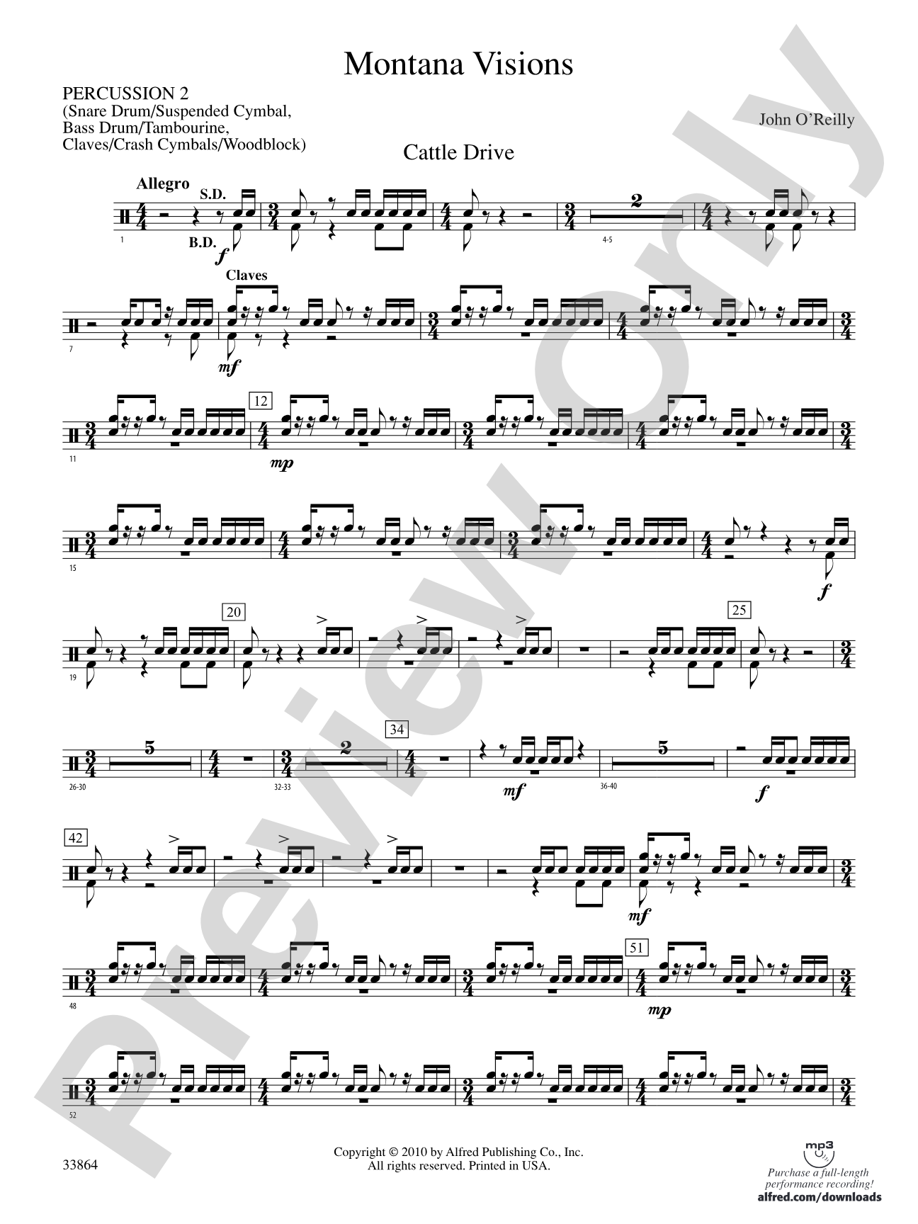 Montana Visions: 2nd Percussion