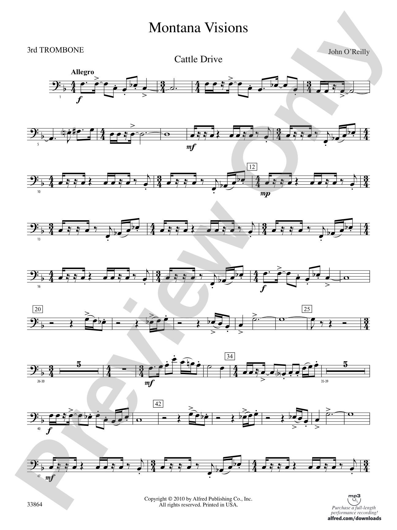 Montana Visions: 3rd Trombone