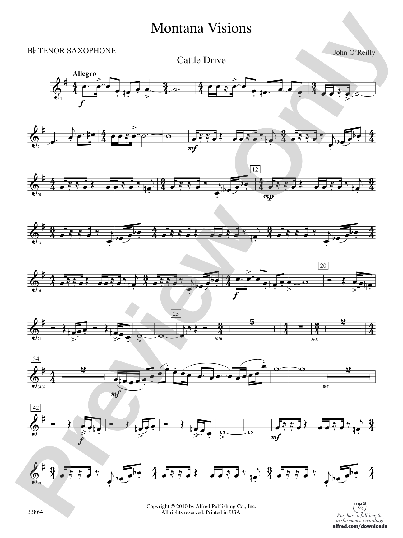 Montana Visions: B-flat Tenor Saxophone