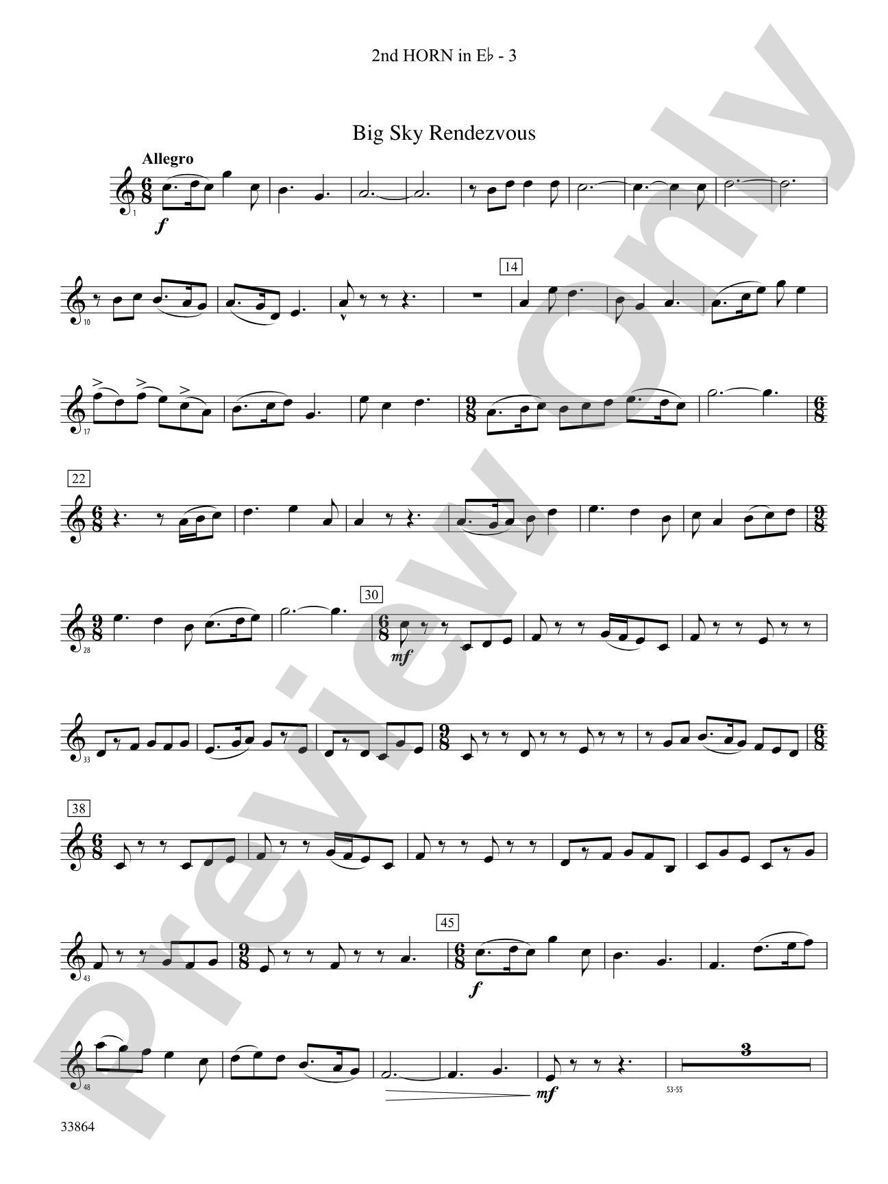 Montana Visions: (wp) 2nd Horn in E-flat