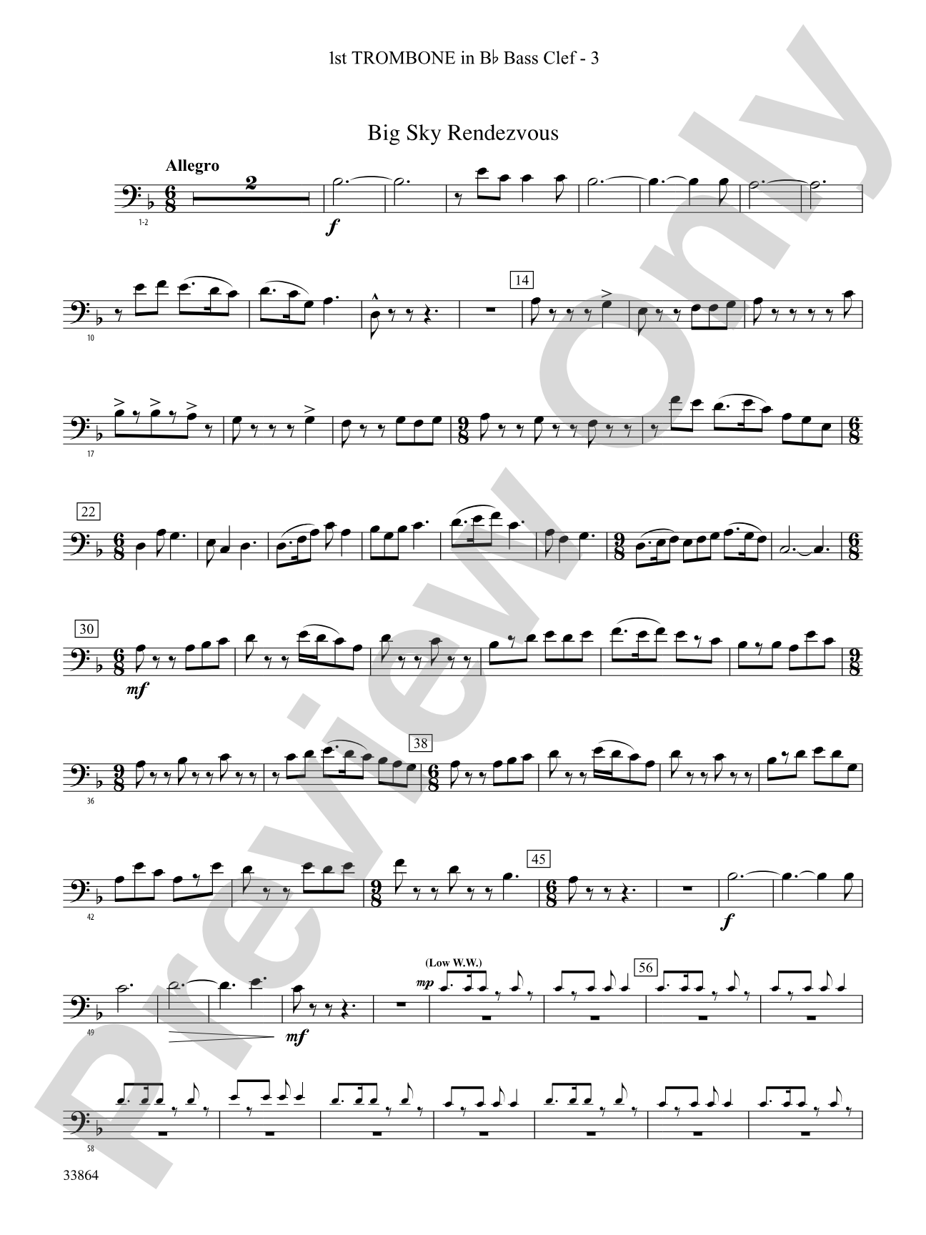 Montana Visions: (wp) 1st B-flat Trombone B.C.