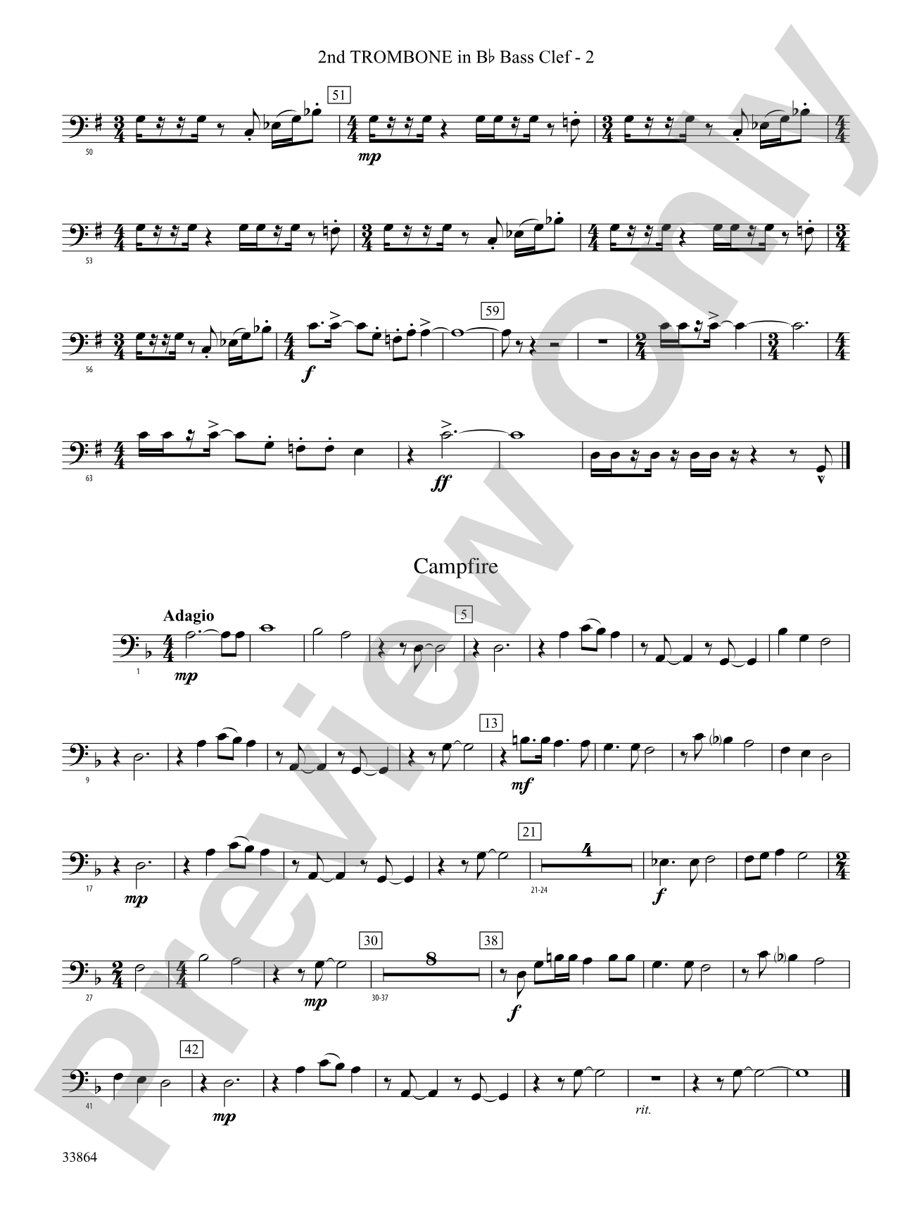 Montana Visions: (wp) 2nd B-flat Trombone B.C.