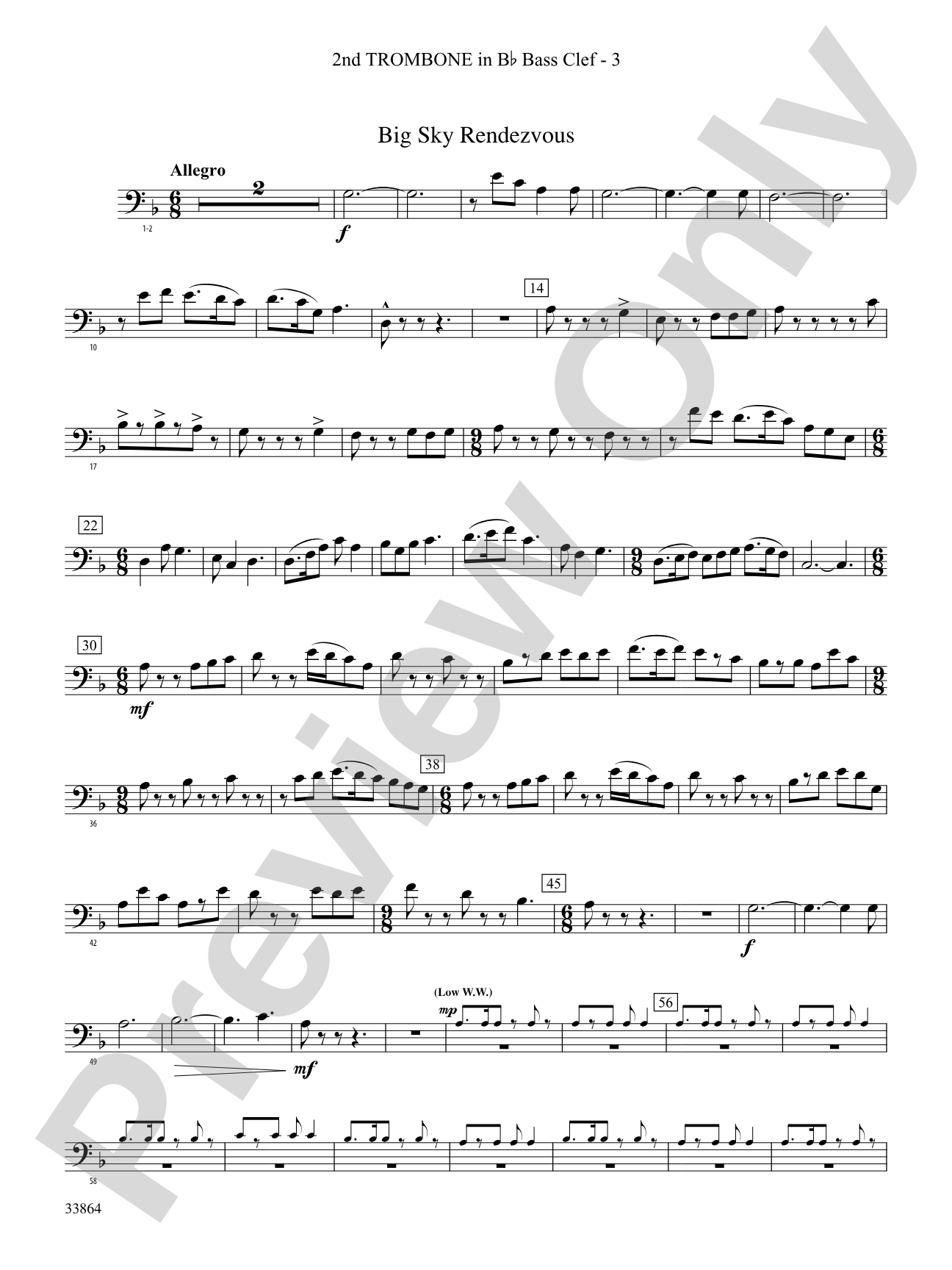 Montana Visions: (wp) 2nd B-flat Trombone B.C.