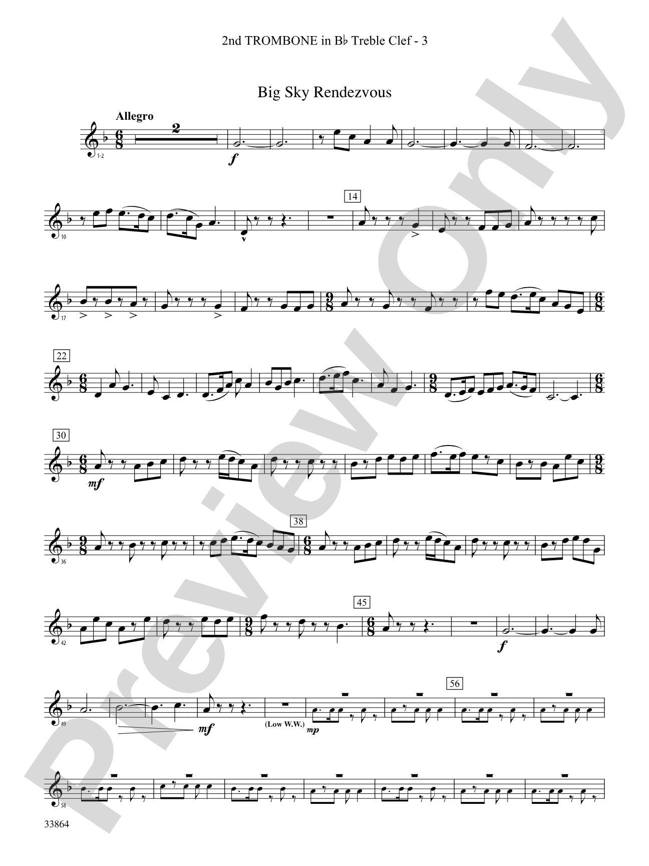 Montana Visions: (wp) 2nd B-flat Trombone T.C.