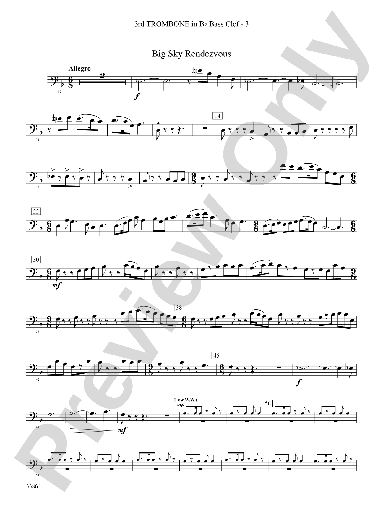 Montana Visions: (wp) 3rd B-flat Trombone B.C.