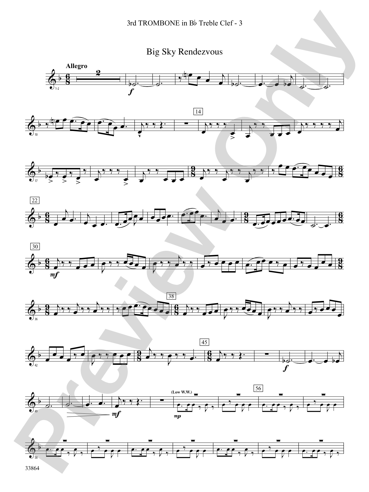 Montana Visions: (wp) 3rd B-flat Trombone T.C.