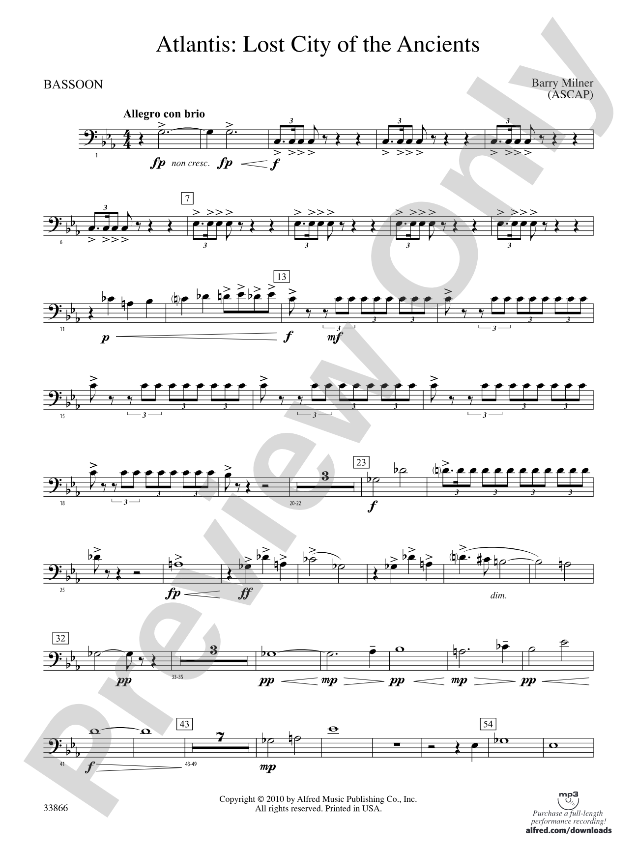 Atlantis: Lost City of the Ancients: Bassoon