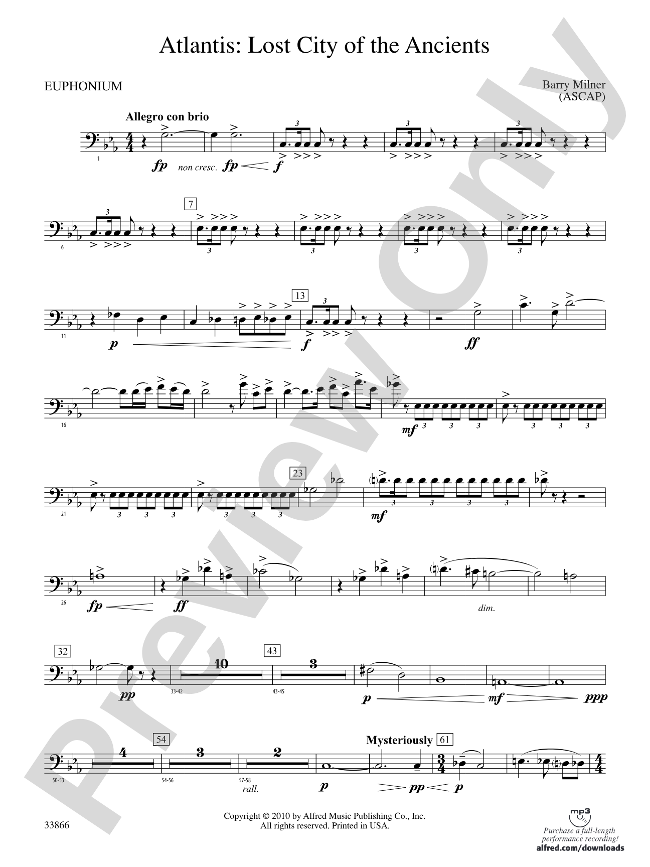 Atlantis: Lost City of the Ancients: Baritone B.C.