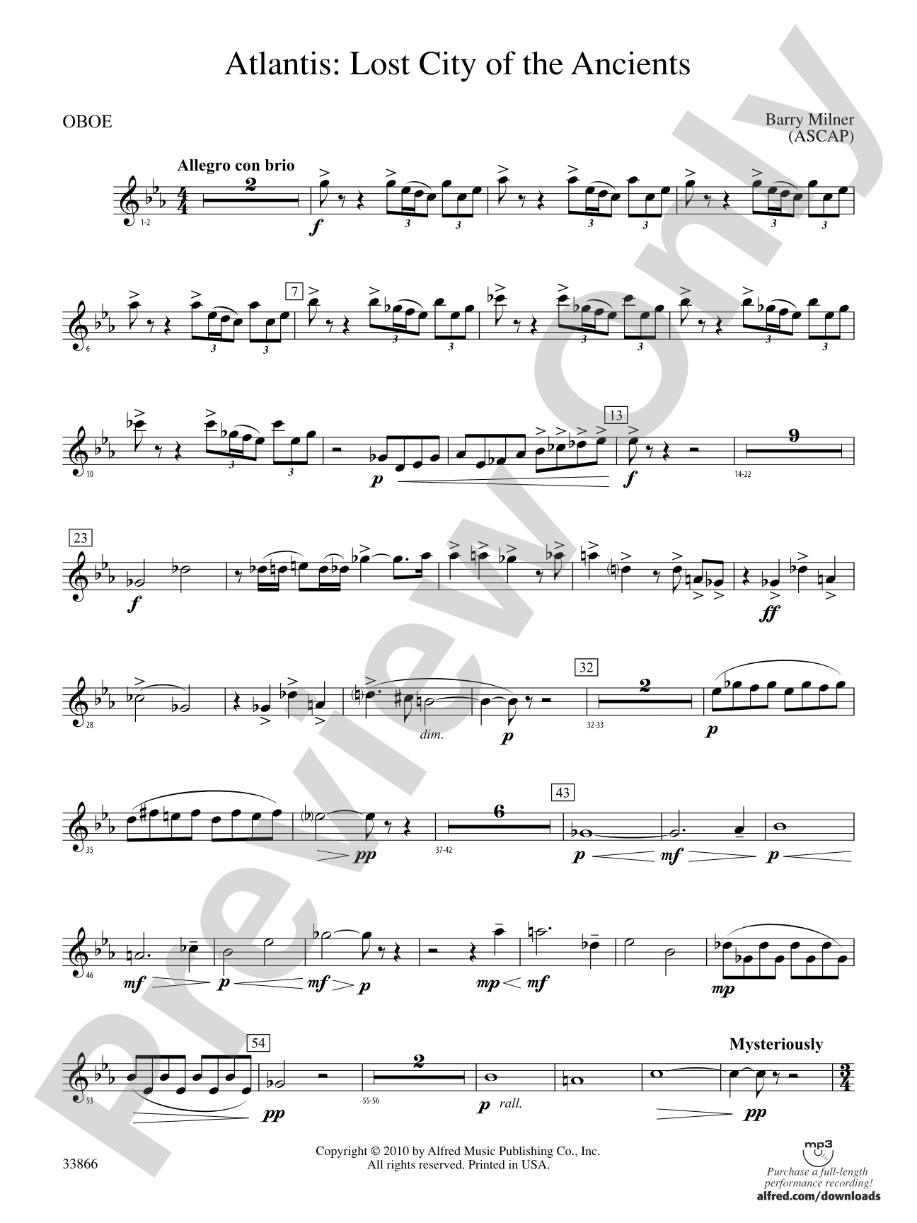 Atlantis: Lost City of the Ancients: Oboe