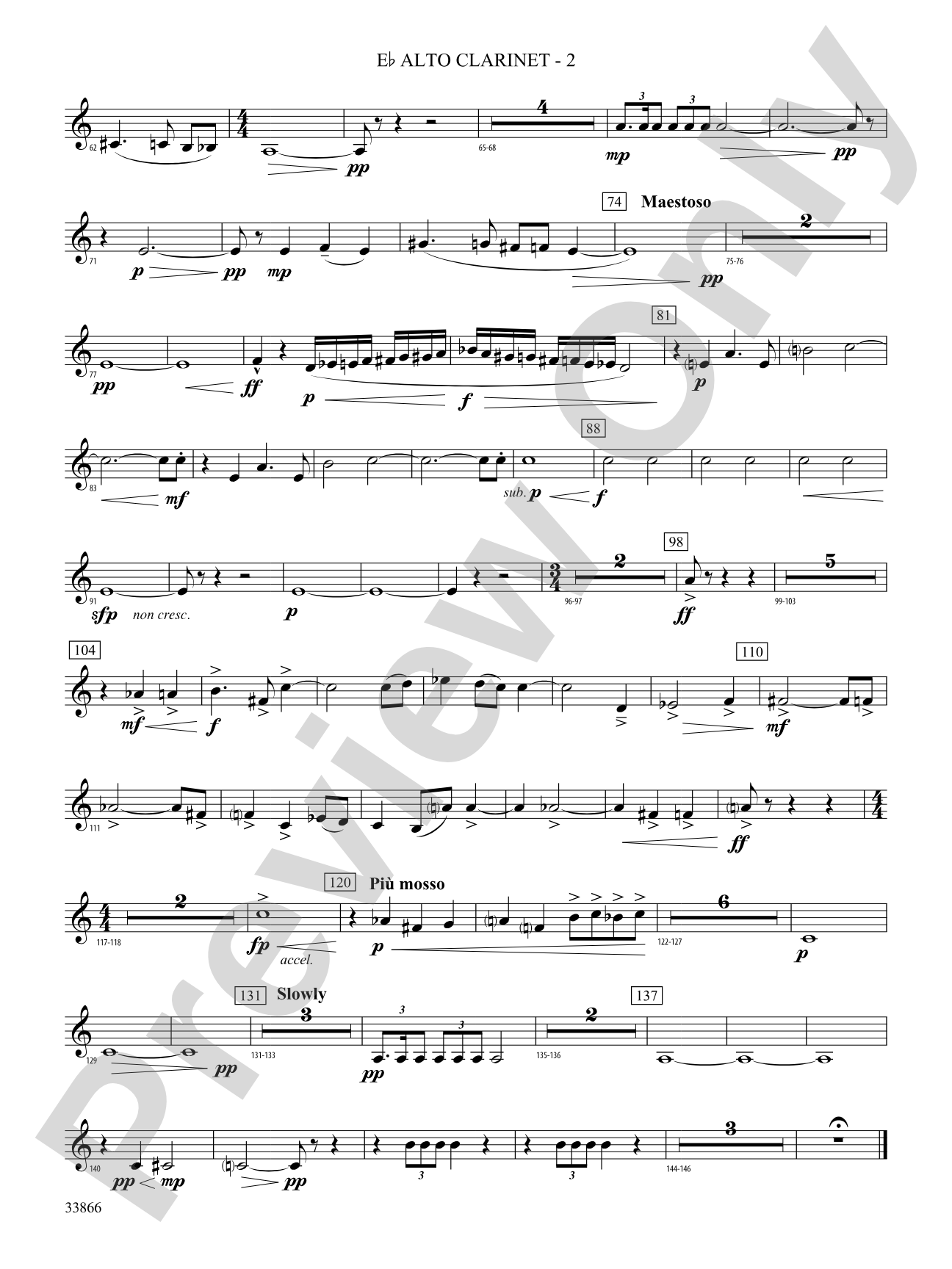 Atlantis: (wp) E-flat Alto Clarinet