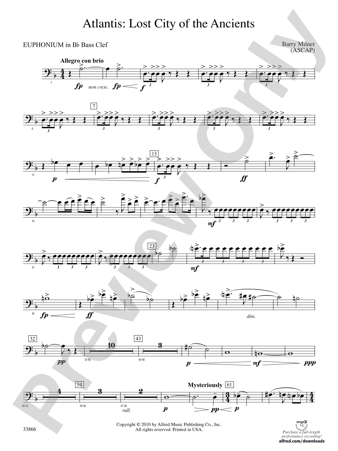 Atlantis: (wp) B-flat Baritone B.C.