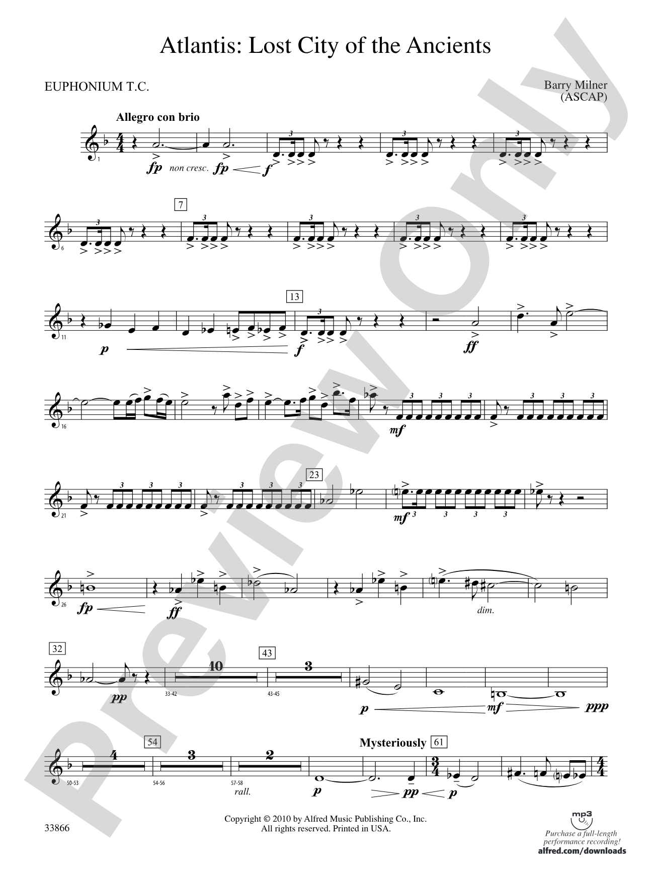 Atlantis: (wp) Baritone T.C.