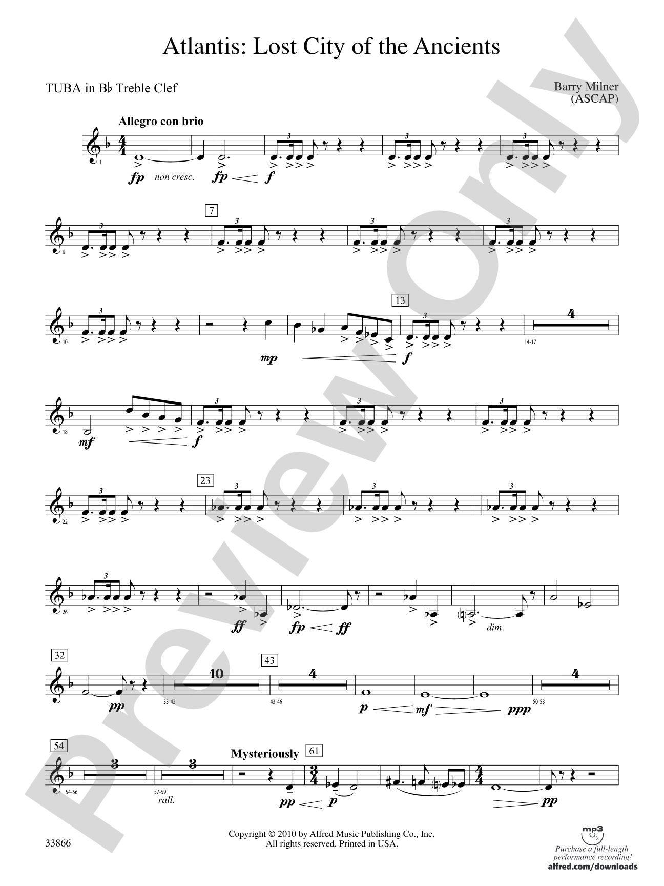 Atlantis: (wp) B-flat Tuba T.C.