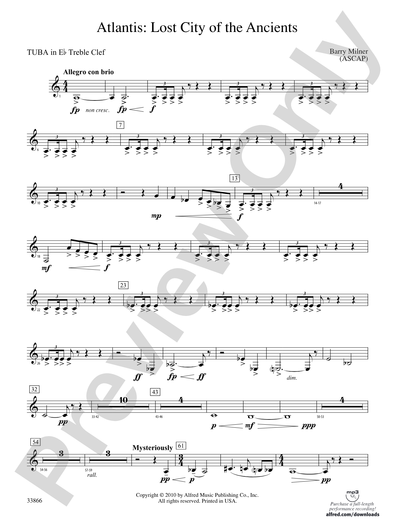 Atlantis: (wp) E-flat Tuba T.C.