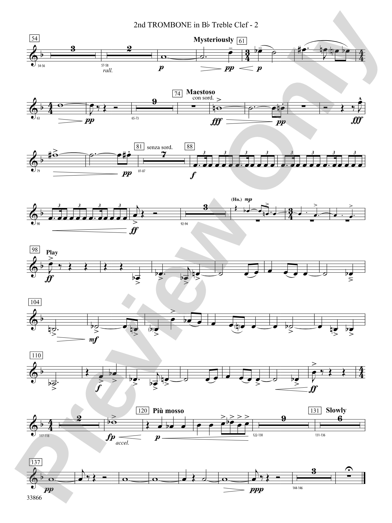 Atlantis: (wp) 2nd B-flat Trombone T.C.